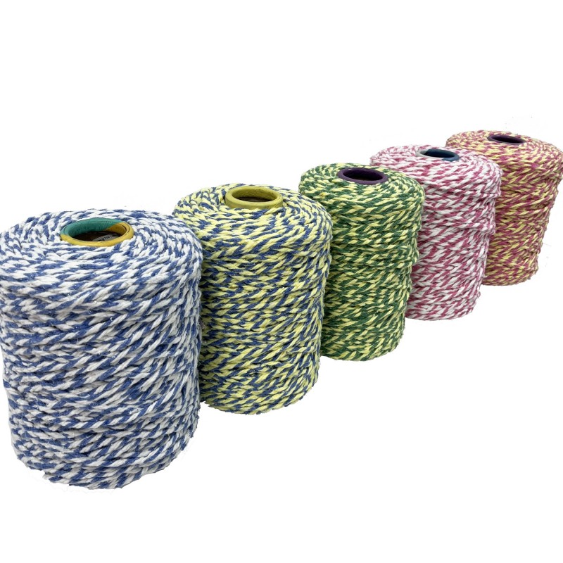 Dwukolorowa skręcona przędza do mopa